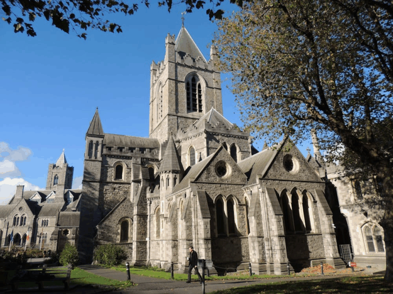 An image of a historic cathedral in Dublin