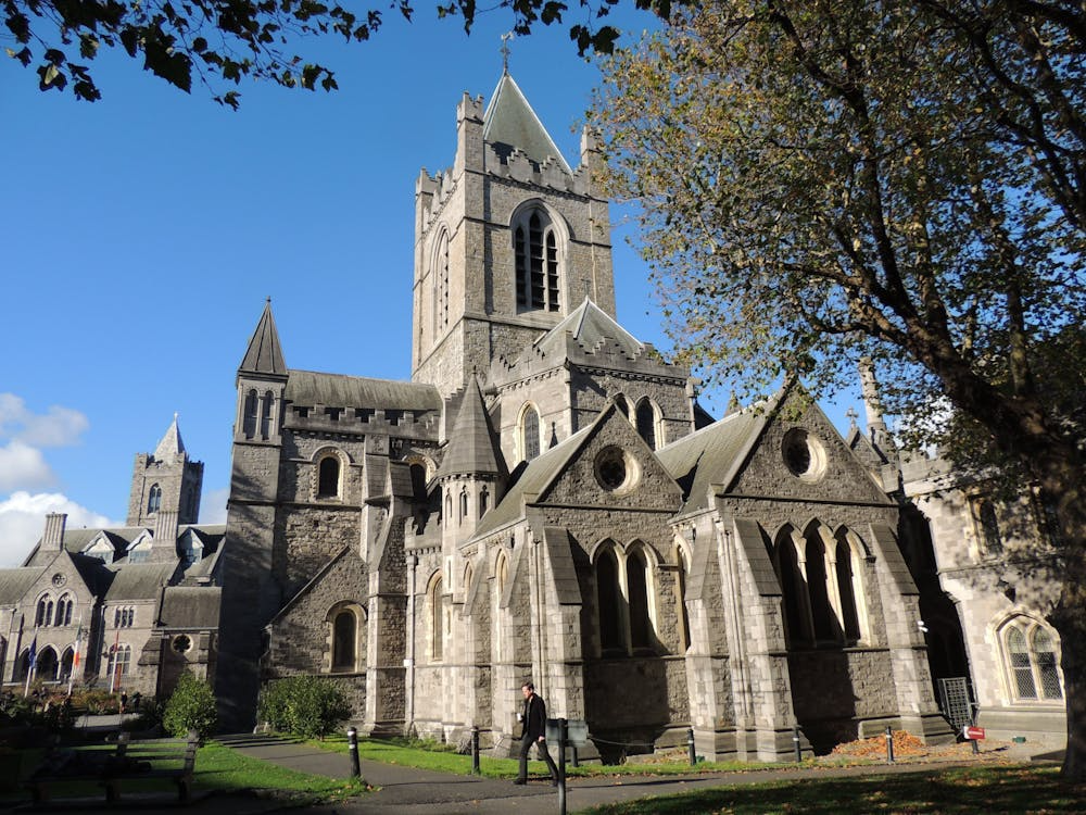 An image of a historic cathedral in Dublin