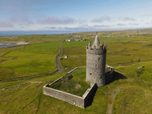 This photo shows an old castle.