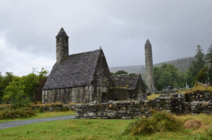 Glendalough, a city to visit during a genealogy tour of Ireland.