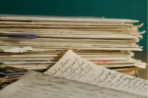 Files and records for Irish genealogy research.