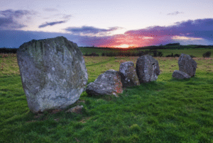 Rock formations in Ireland.