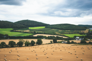 A view of an Irish valley.