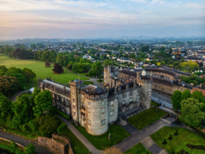 Aerial view of Kilkenny Castle Ireland