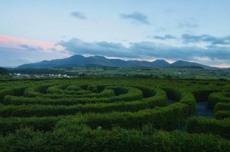 A maze to explore during an Ireland heritage tour.